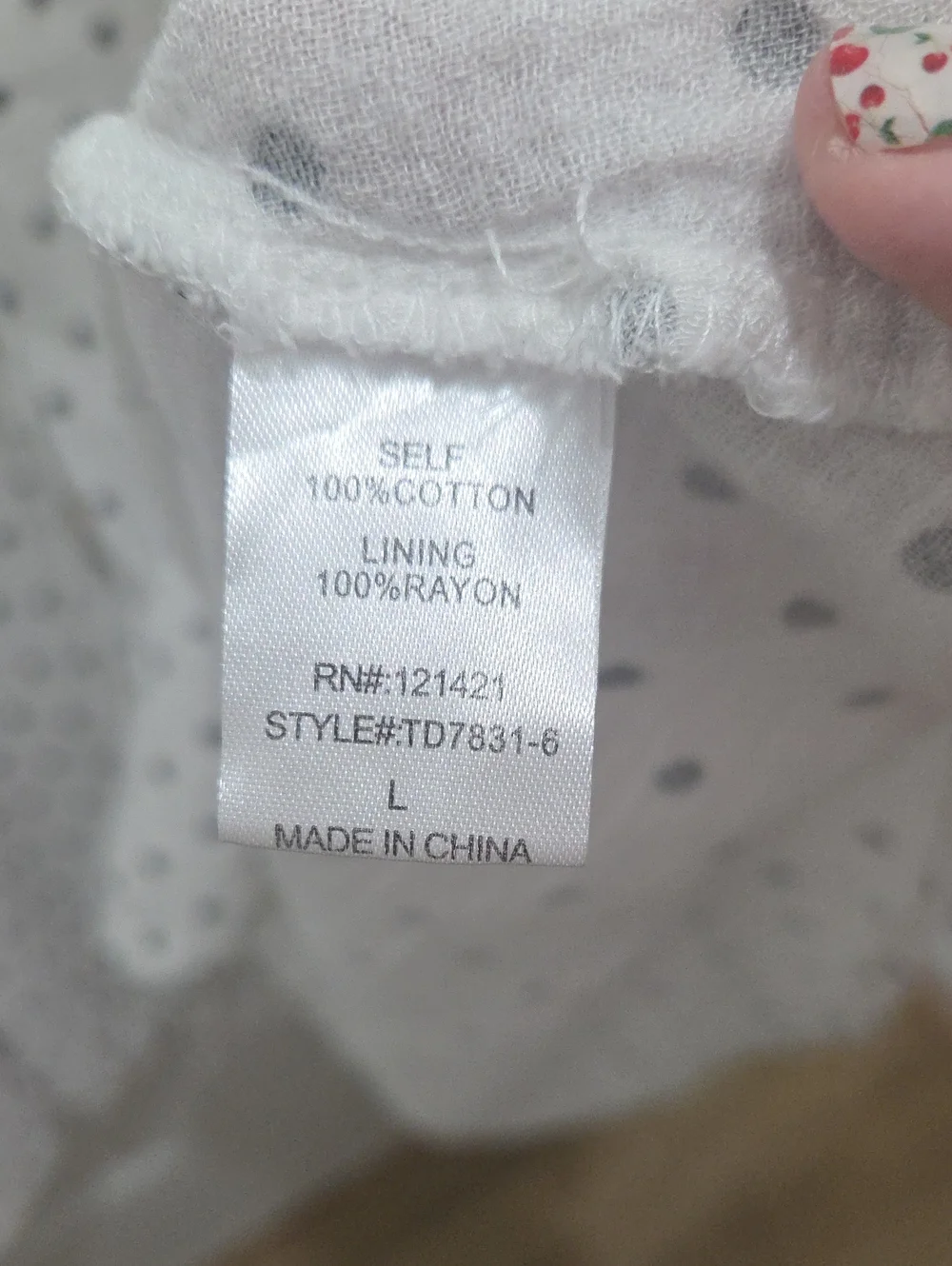 Ellison White Polka Dot Midi Dress L